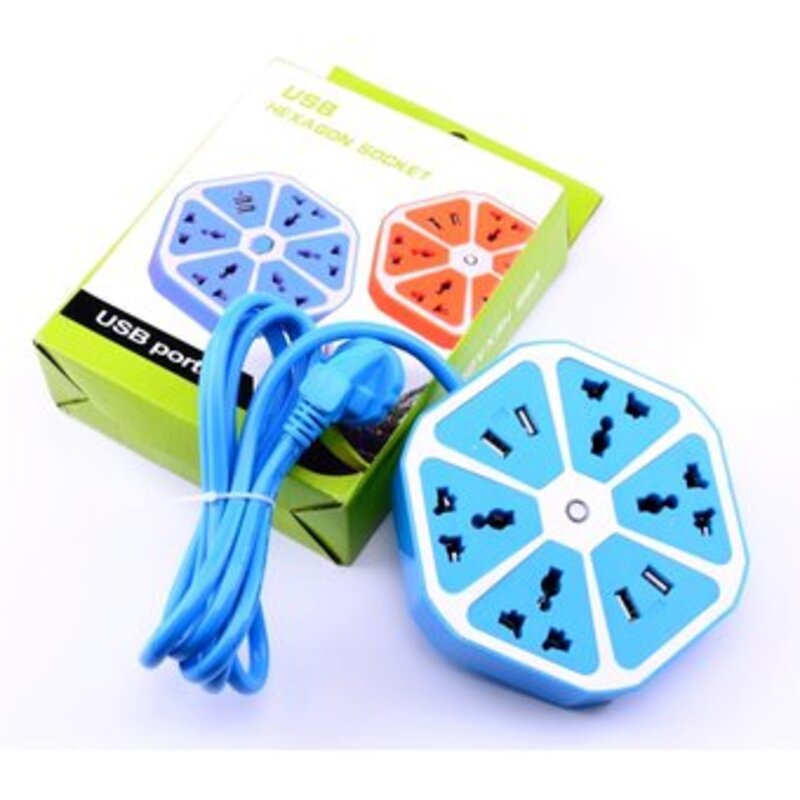 REGLETA PUERTO USB HEXAG